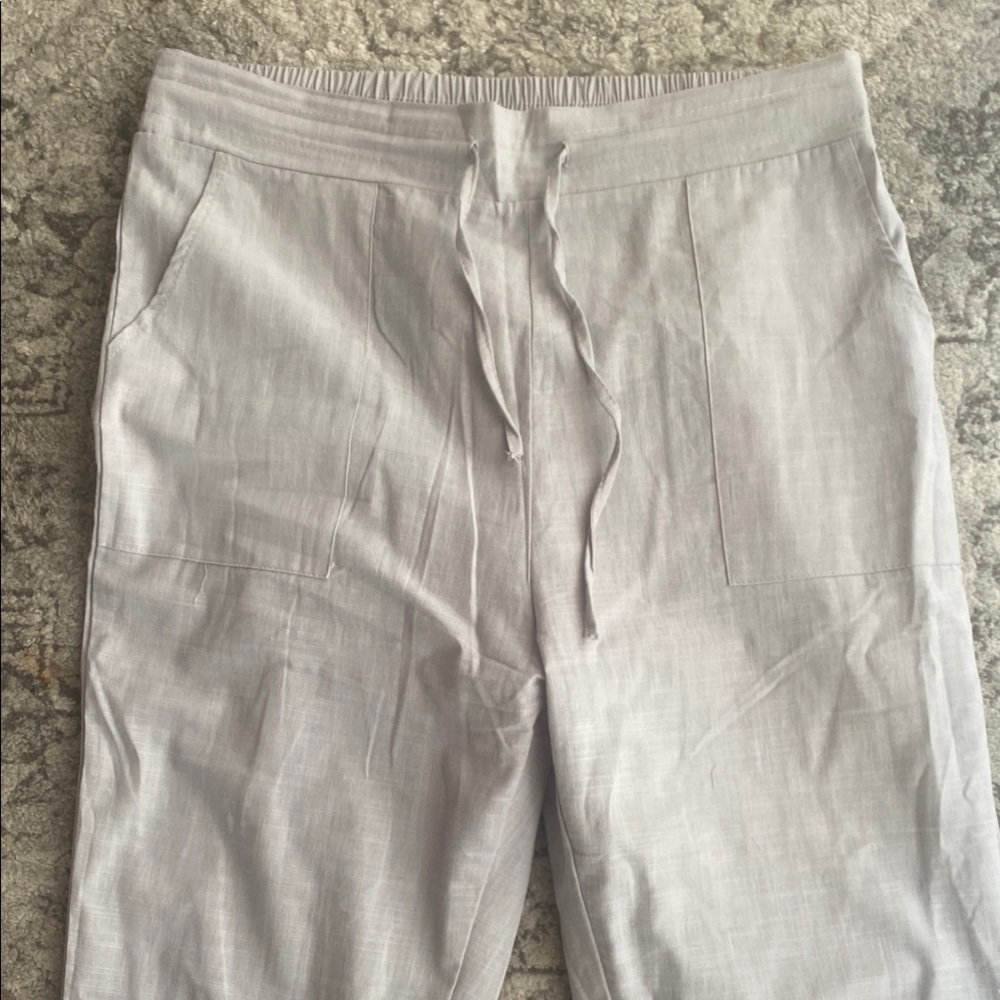 Grey Linen Pants